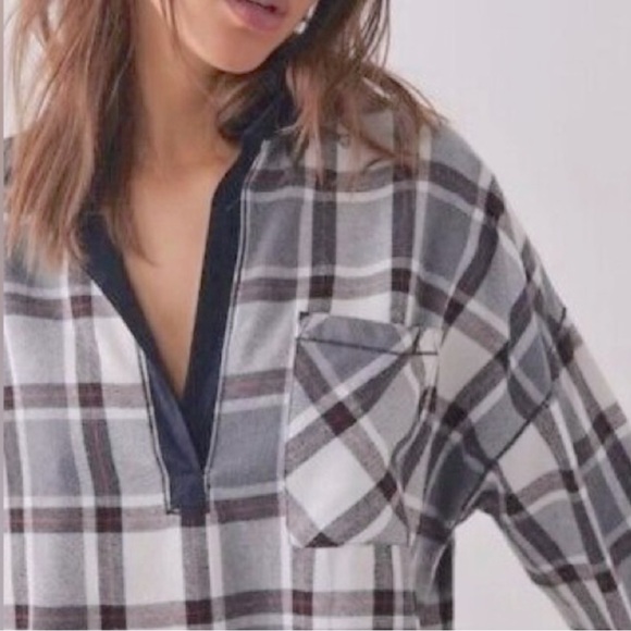 Free People Sunday Morning Sleep Shirt NWOT size Small Oversized